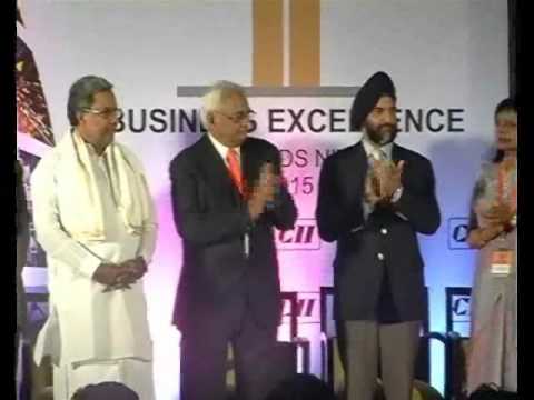 Awards Ceremony of CII Exim Bank Business Excellence Awards 2015