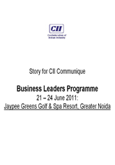 Business leaders programme