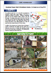 Uttarakhand Disaster Relief & Rehabilitation Initiative - An Update