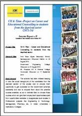 Second Interim Report : CII & Titan Project on Career and Educational Counselling to students from the deprived sector