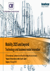 Report on 'Mobility 2025 and beyond: Technology and business model innovation'