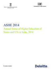 ASHE 2014: Annual Status of Higher Education in States and UTs in India, 2014