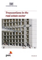 Transactions in the real estate sector