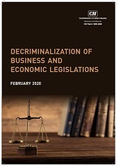 Decriminalization of Business and Economic Legislation 